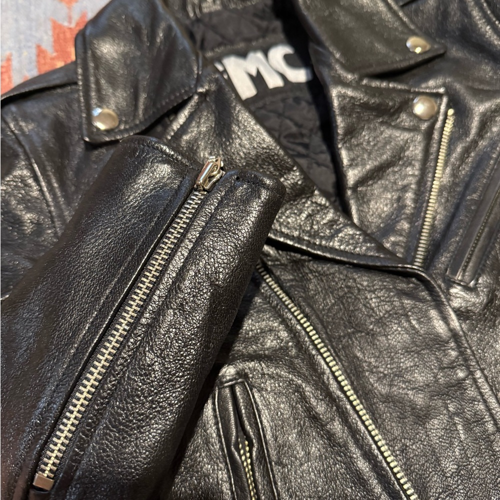 Preschool Leather Biker Jacket - Picture 3 of 4